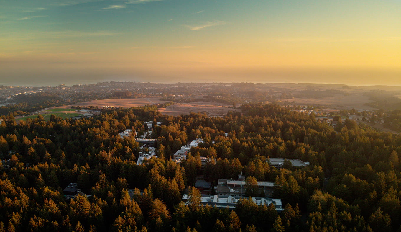 UCSC campus aerial view