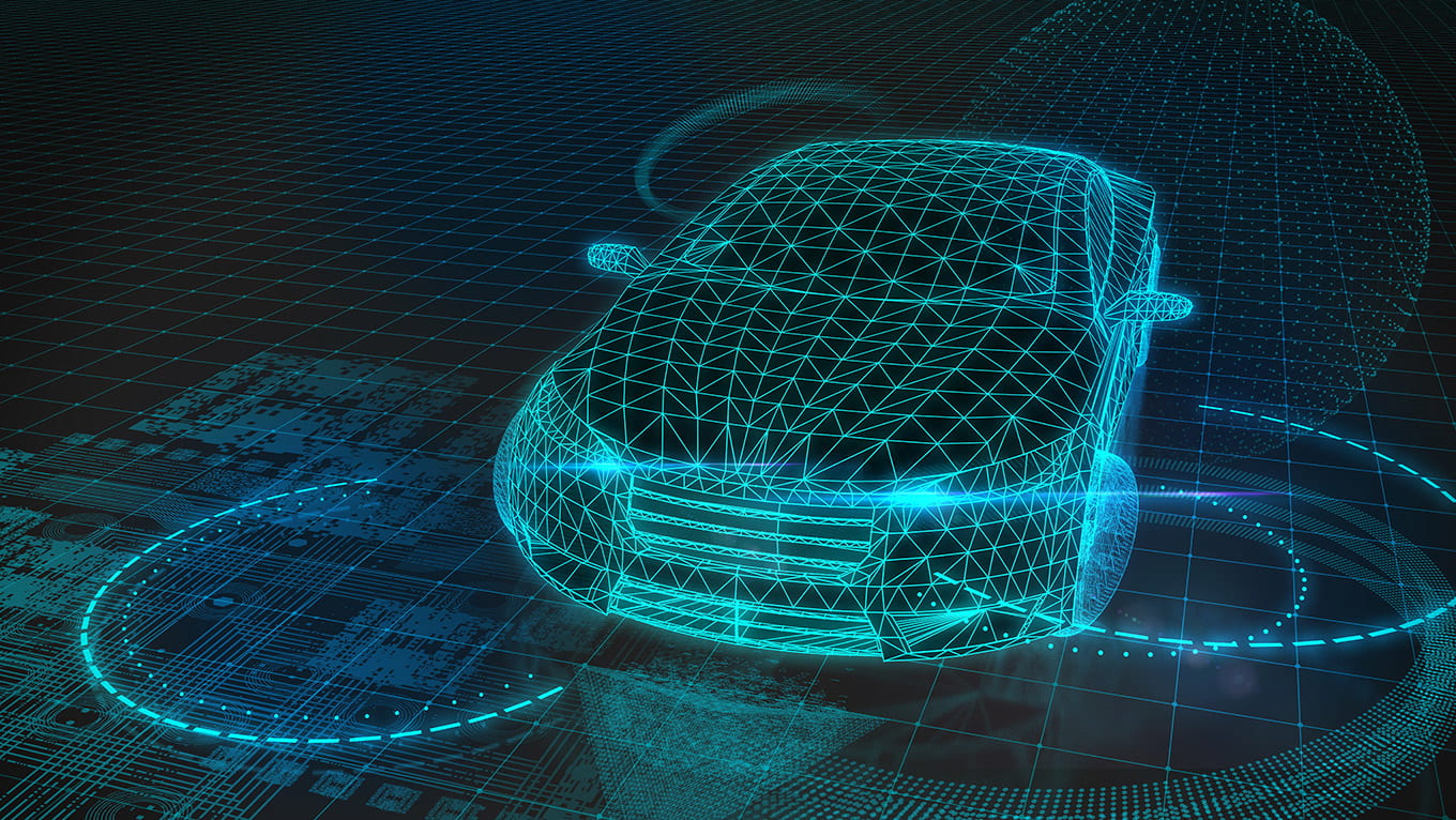 autonomous vehicle graphic
