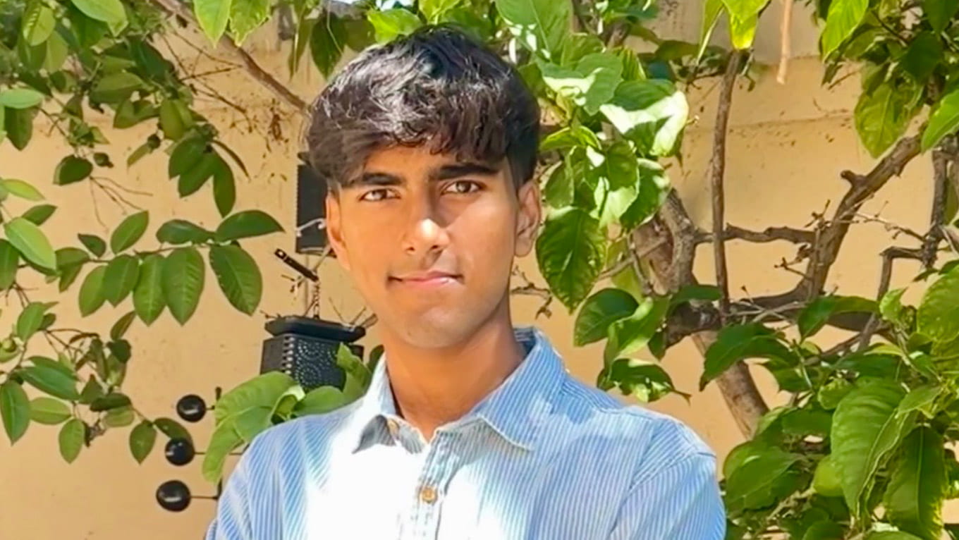 Akshat Sharma, undergraduate computer science student